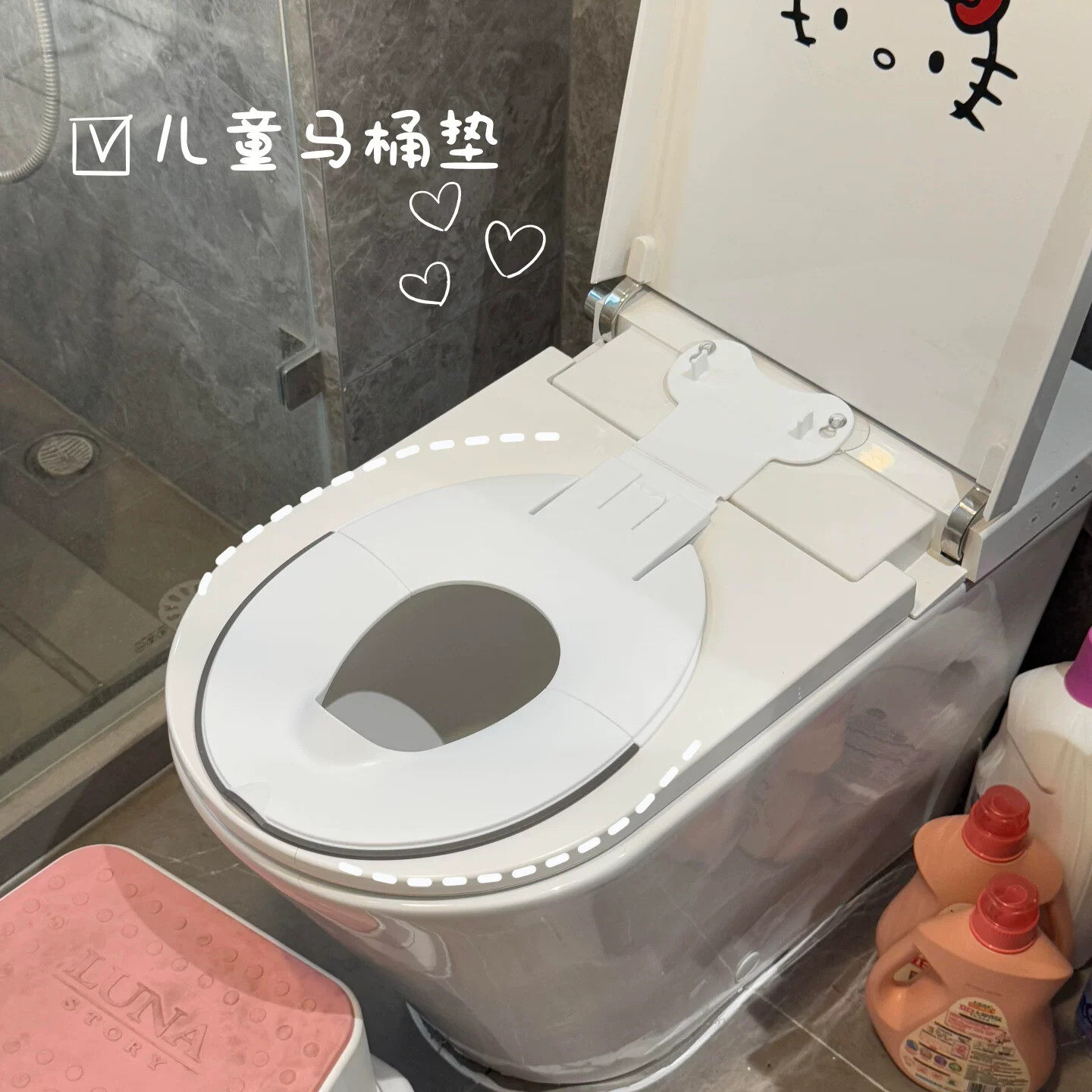 儿童马桶坐便器男幼童女宝宝可折叠旅行通用便携式家用固定坐垫圈