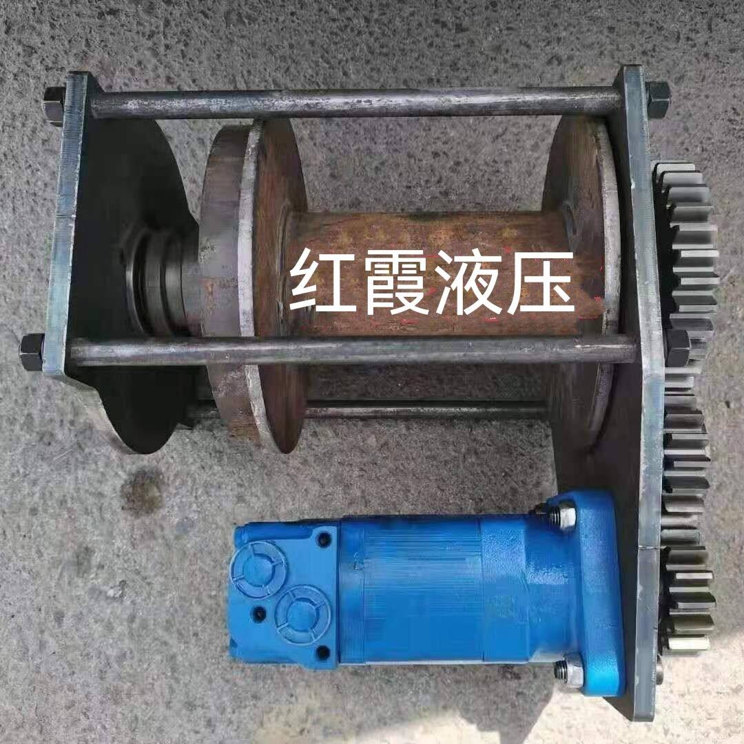 液压绞盘不带煞车钢丝绳链条绞盘架变速卷扬机拉木头玉米秸秆清障