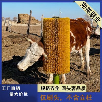 牛毛刷子牛体刷蹭痒工具奶牛止痒新款大号柱蹭痒神器牛体刷全自动