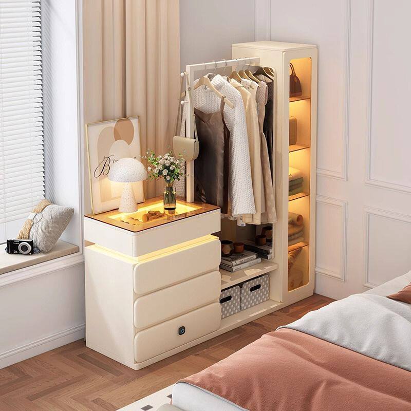 轻奢高级感斗柜衣帽架一体入户门口收纳储物柜落地斗柜隔断柜客厅