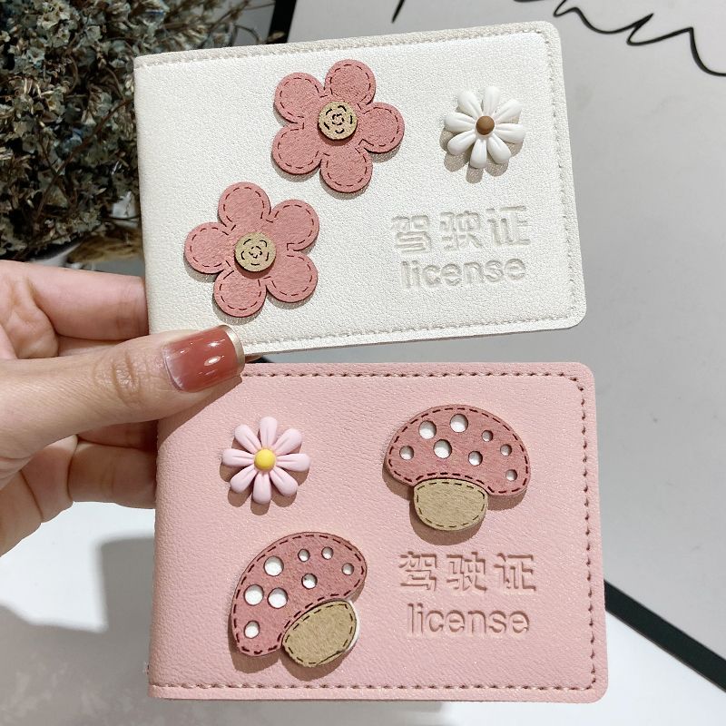 驾驶员证件套可爱驾驶证皮套女卡通创意网红女生行驶证二合一驾照图片