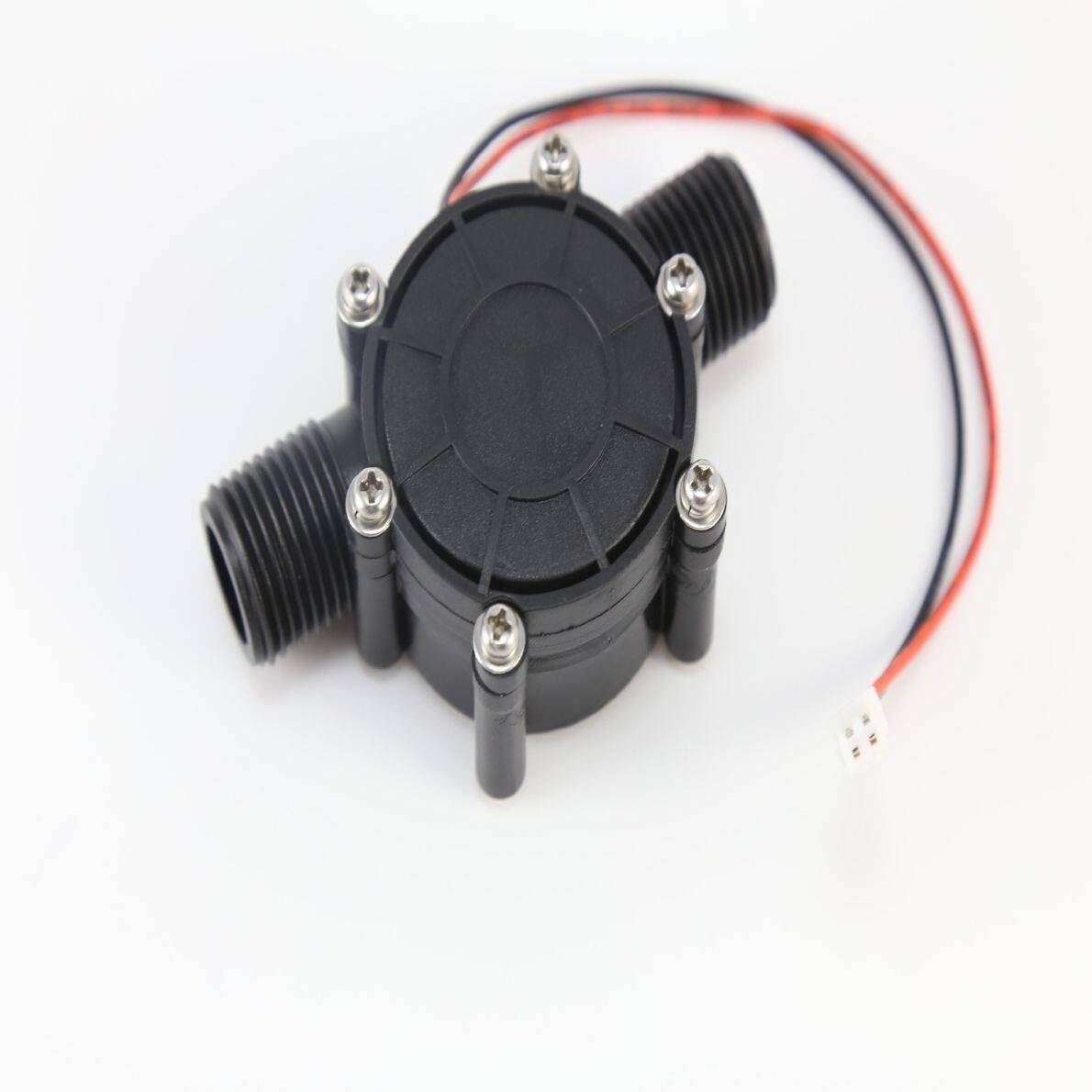 管道式微型发电机水力小型发电5V12v80V直流发电机自来水发电机