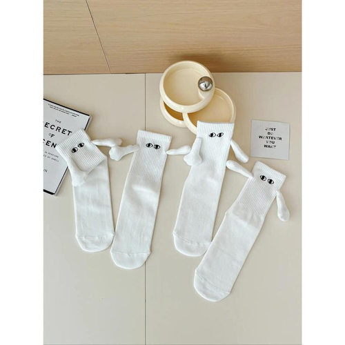 G 60976 Magnetic Couple Socks 磁吸情侣搞怪中袜跨境外贸代