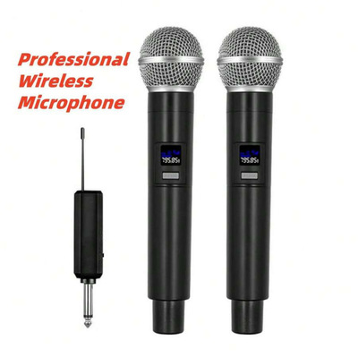 L 26449 Wireless dual microphone set 无线一拖二麦克风套装