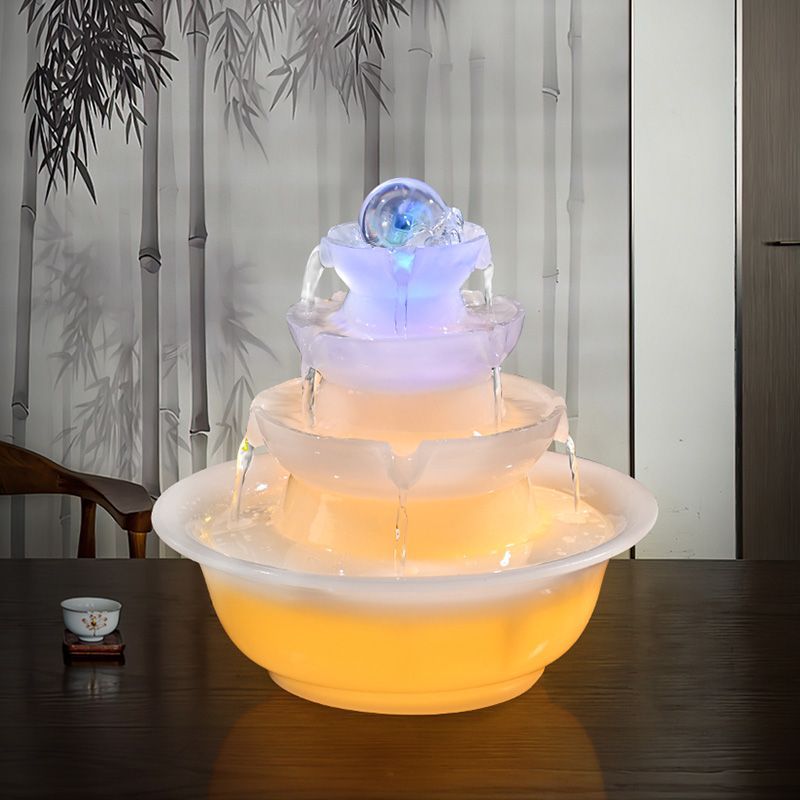 八方来财倒流水摆件时来运转球长循环水小喷泉桌面流水生财风水轮