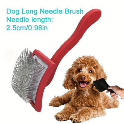 N 63001 Wooden Pet Grooming Comb 实木手感漆宠物梳跨境外