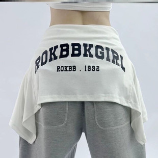 腰封裙叠穿高级感屁帘爵士舞屁帘高街小方巾女夏头巾丝巾百搭配饰