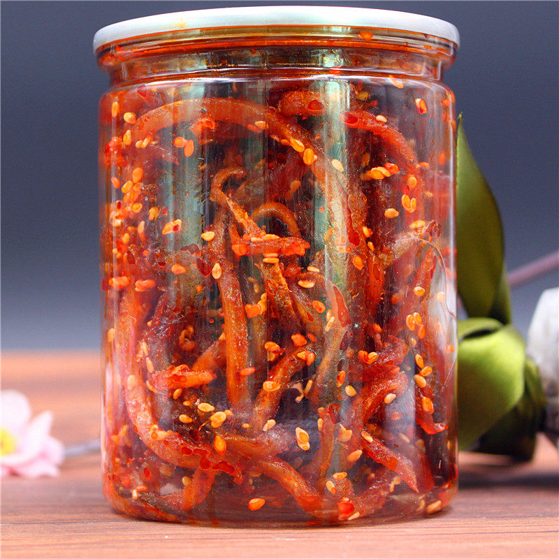 芝麻蜜汁香辣鳗鱼丝125GX2罐装零食品小鱼干海鲜多规格