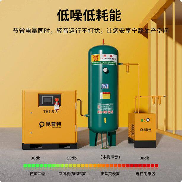 昆普特 永磁变频7.5kw/11kw/22kw/37KW节能静音 螺杆式空气压缩机
