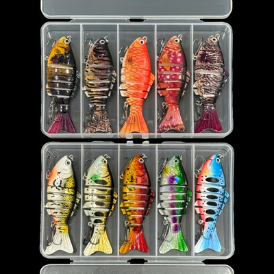 E 12705 Multi-section plastic fishing lure 多节仿真塑料路亚