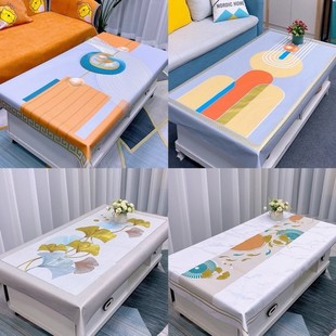 精雕镭射防水防油免洗台布家用欧式 pvc方形防烫防滑长方形桌布