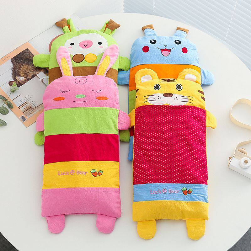 秋冬婴儿枕头纯棉可拆洗儿童枕头套荞麦壳可爱卡通幼儿园透气午睡