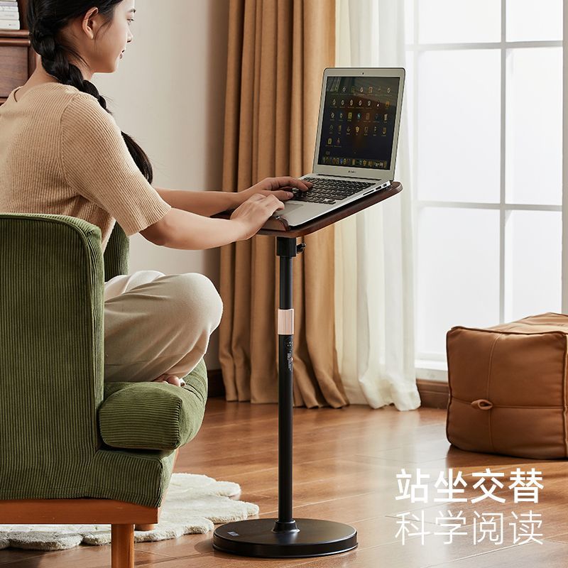 那澜多好实木落地置物架可升降收纳层架书架学生书本电脑置物支撑