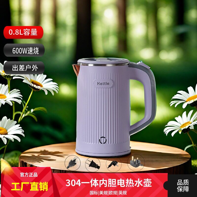 便携式热水壶美规跨境旅行户外出国便携小巧烧水壶电热水壶煮水壶