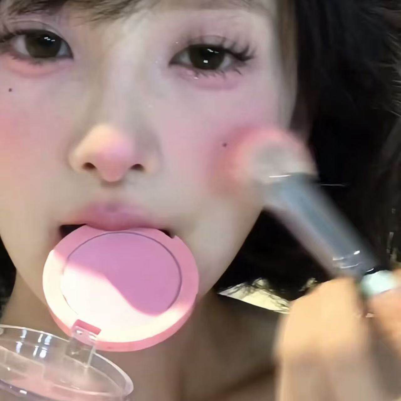 韩系甜妹!腮红裸色低饱和嫩粉色纯欲伪素颜学生党膨胀色眼妆打底