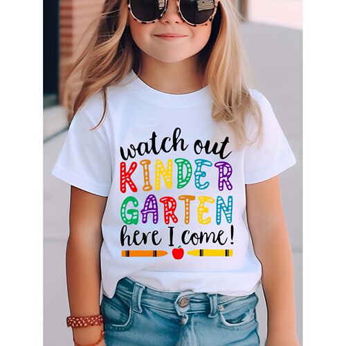 K 37161 Floral Animal Print Kids T-Shirt 儿童印花短袖