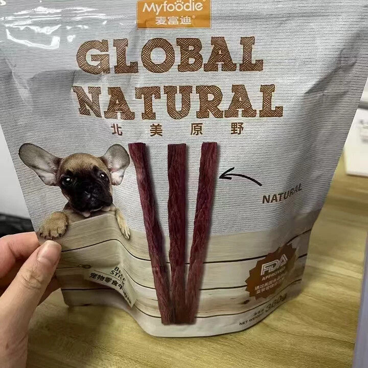 麦富迪牛肉棒狗狗零食柴犬泰迪幼犬宠物牛肉条粒磨牙棒北美原野
