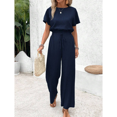 Z 70664 Sleeveless Two-piece Casual Set 无袖高级感两件套