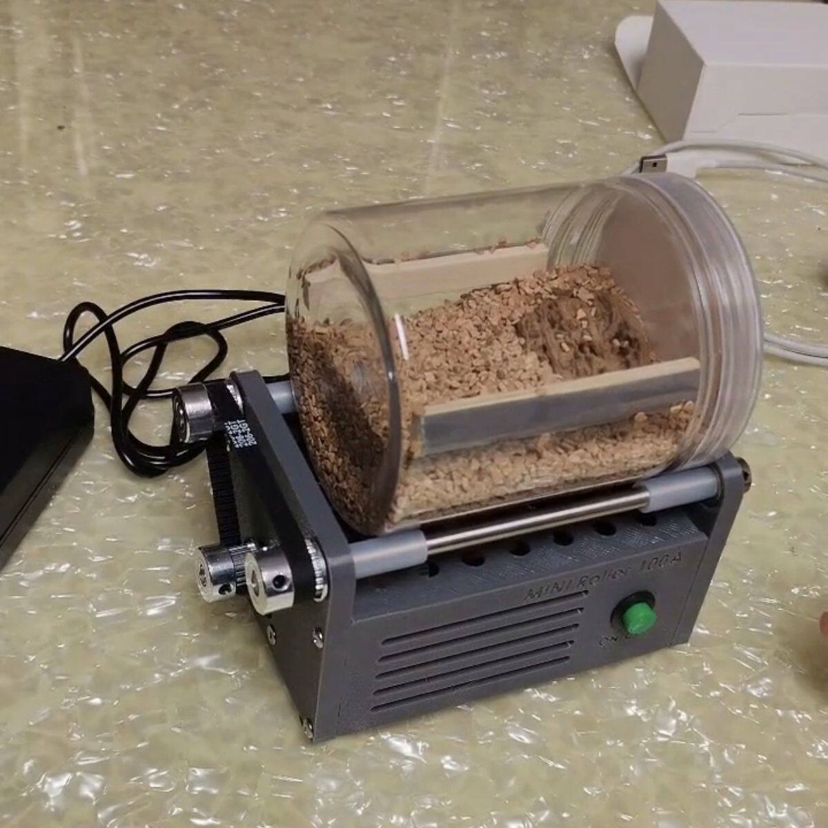 小型滚筒抛光机研磨机打磨机可打磨文玩玉石手饰核桃手串等