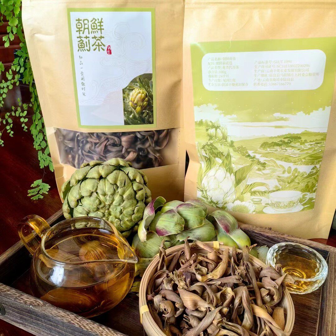 洋蓟干丝泡水朝鲜蓟蔬菜干菜烘干