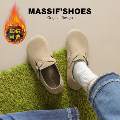 真皮全包勃肯鞋女爆款博肯单鞋