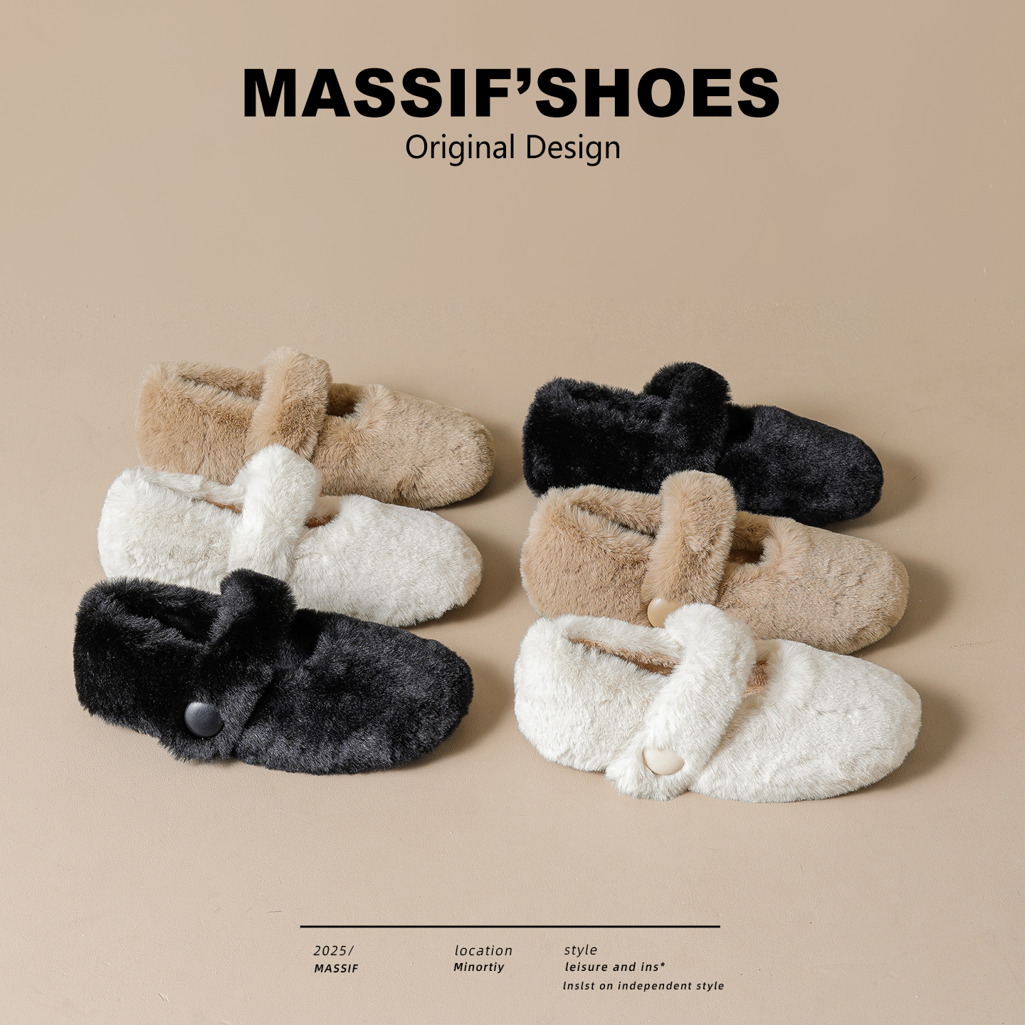 加绒毛毛鞋女冬季新款保暖棉鞋