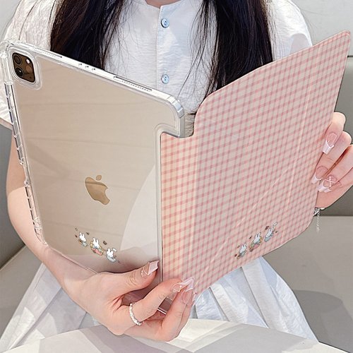 可爱粉格米菲兔Y折平板保护壳
