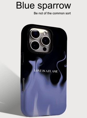 潮酷个性紫色火焰适用iPhone16手机壳苹果16promax二合一菲林15/15pro女13/14男14pro小众14pm华为mate70/P80