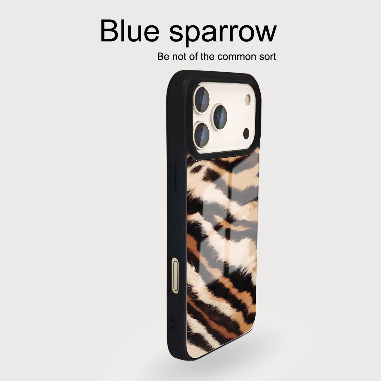 个性毛绒虎纹刀锋菲林手机壳