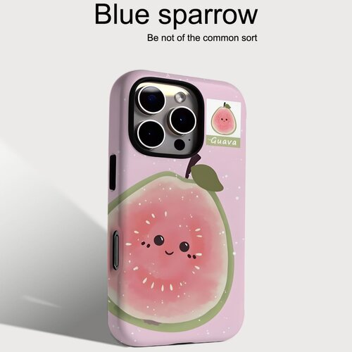 可爱清新粉芭乐二合一菲林手机壳