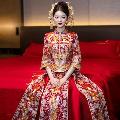 爱意堡龙凤褂新娘秀禾服大码嫁衣