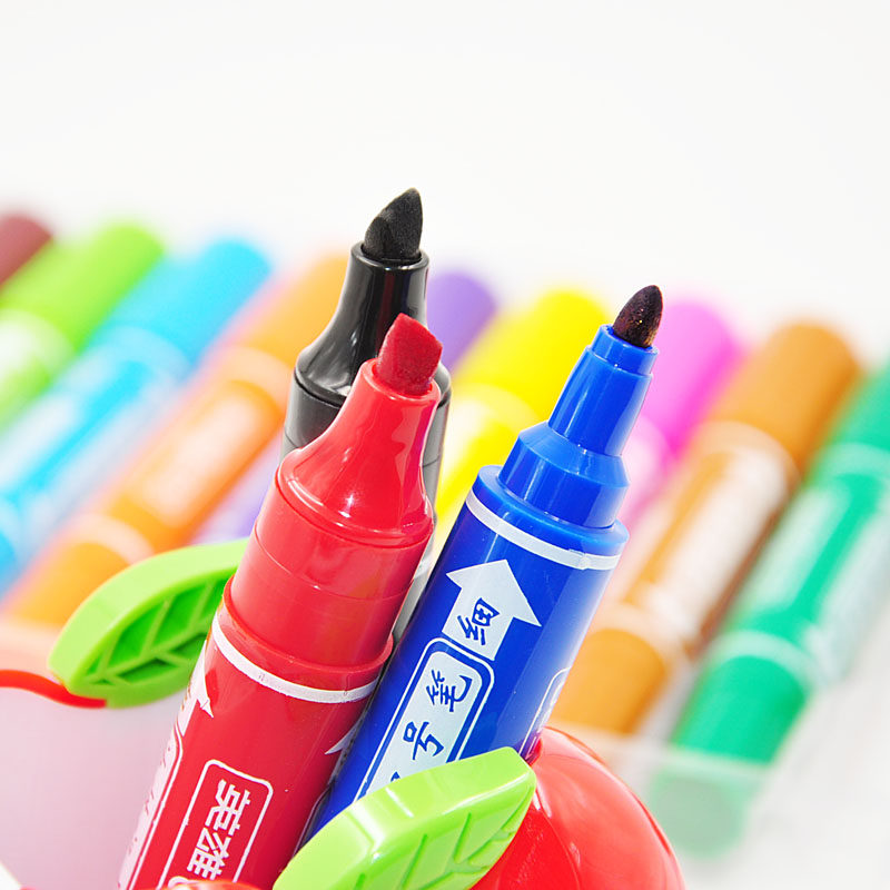 英雄880油性大双头记号笔 广告涂鸦笔 马克笔 POP海报笔 12色可选