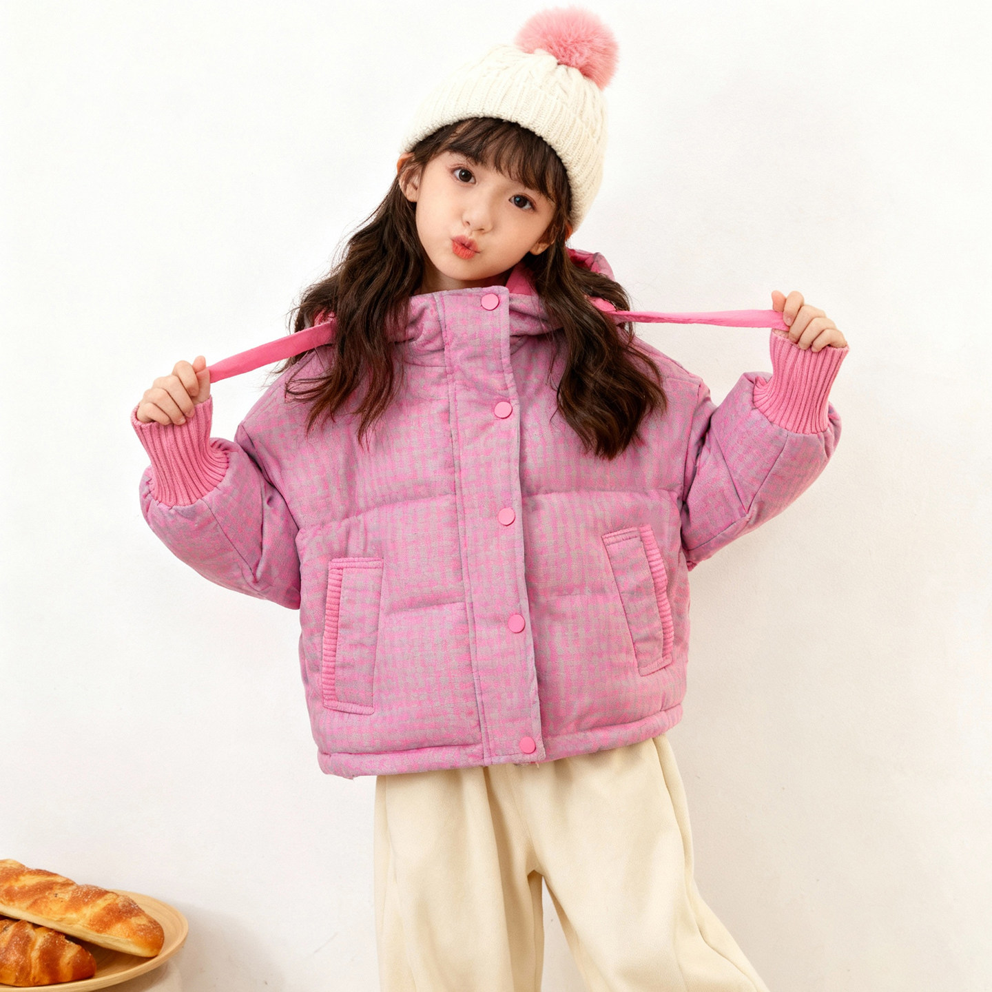 女童加厚棉服外套冬季女孩外套