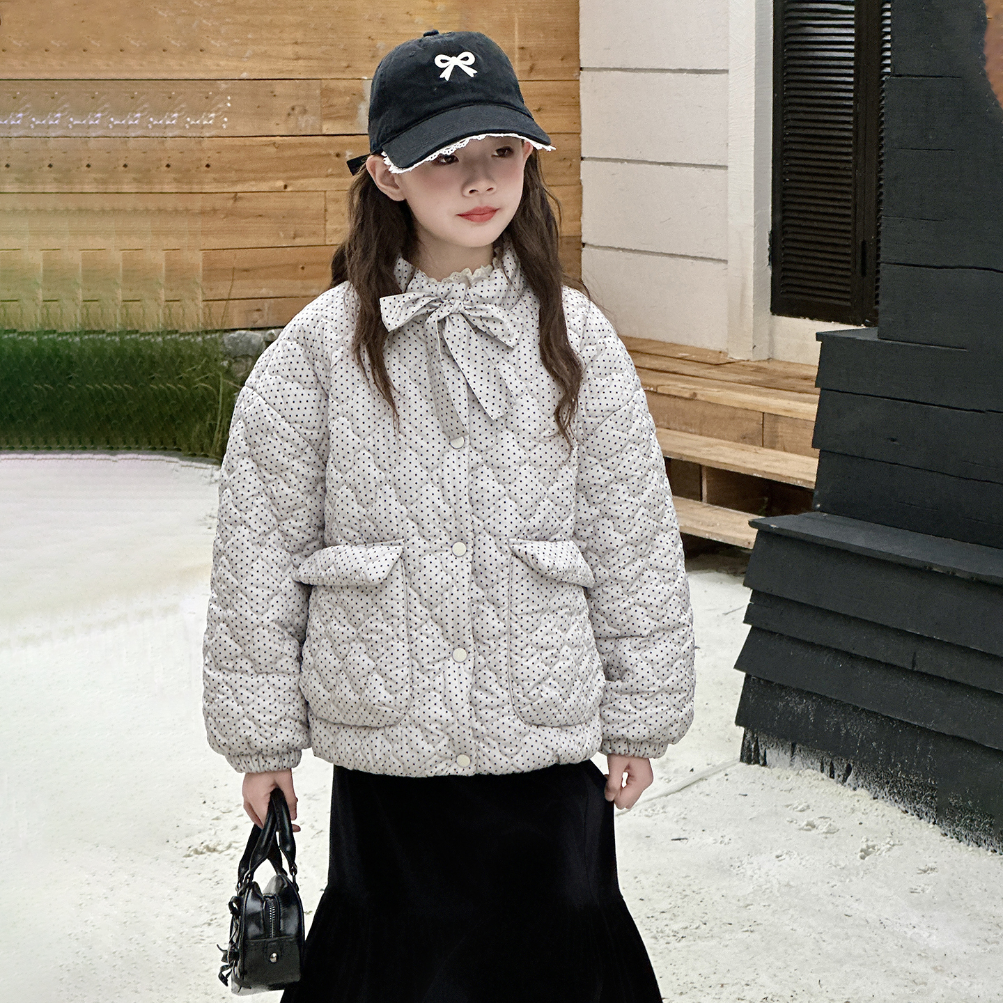 女童加绒加厚棉服冬季儿童棉衣