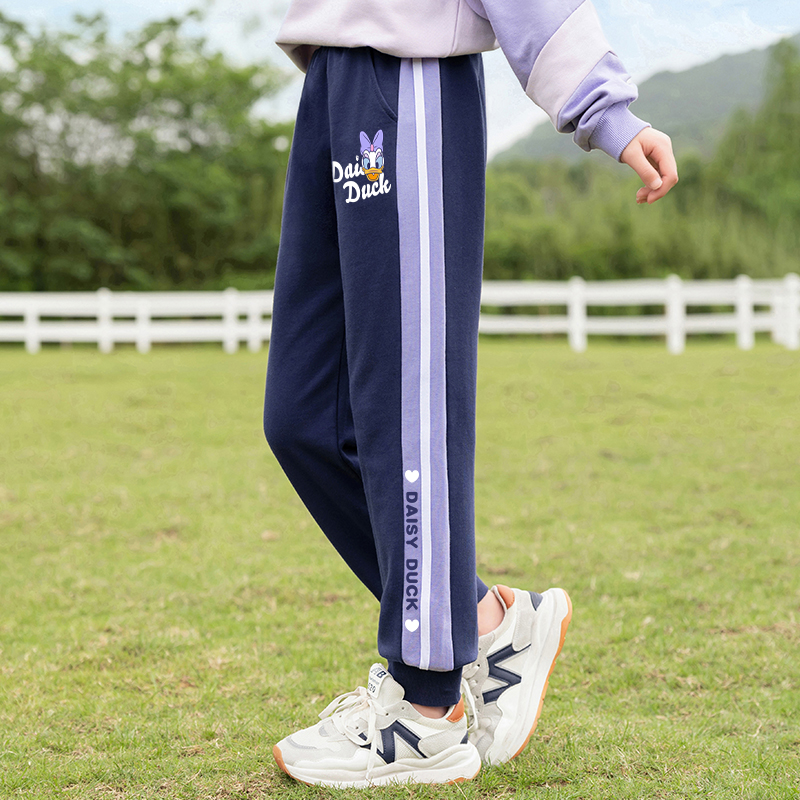 女童加绒运动裤秋冬款加厚卫裤