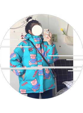 2021年冬季新款日系学生潮女棉服