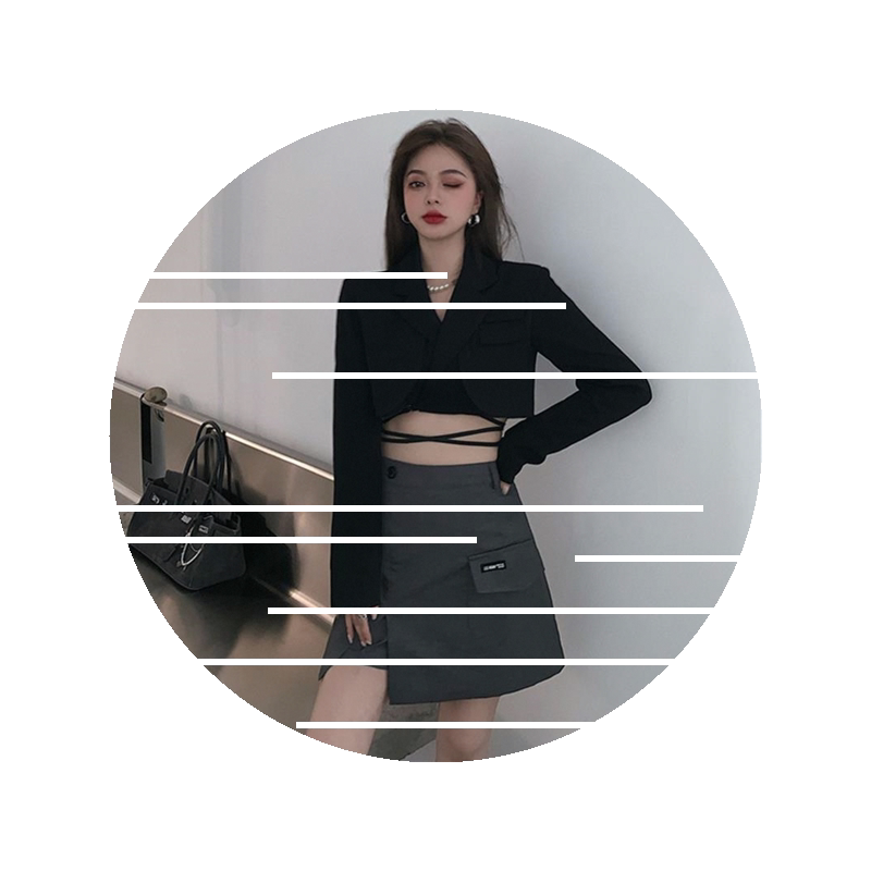 2025春秋新款复古短款上衣chic西装外套设计感百搭坎肩黑色开衫女