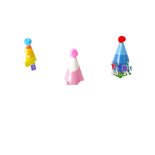 生日帽子眼镜儿童男女宝宝周岁宝宝派对蛋糕装饰场景布置道具头饰