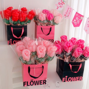 214情人节氛围气球花束礼品袋子开业装饰场景布置表白求婚道具