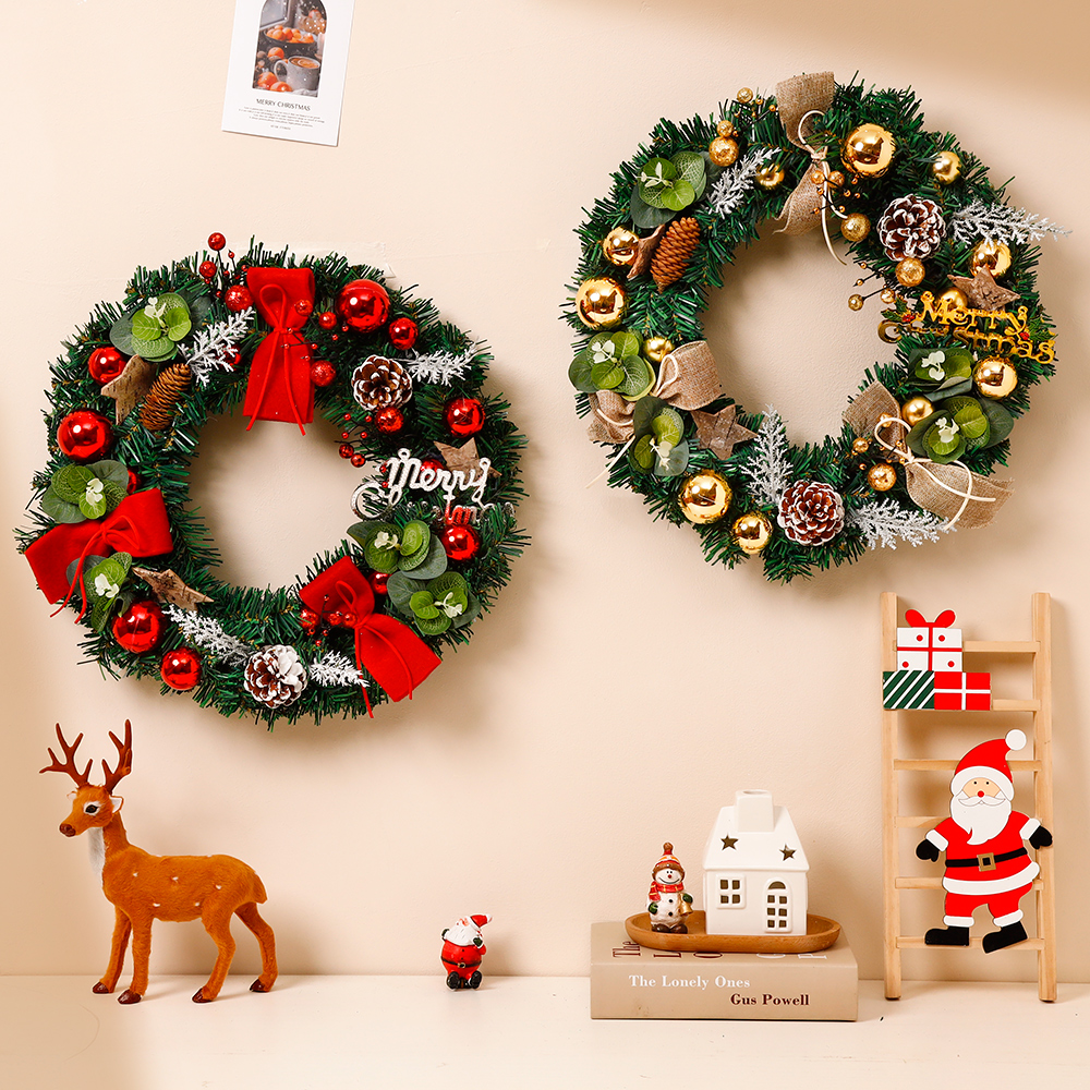 圣诞节装饰品圣诞老人挂饰雪人窗帘拉花拉旗场景玩偶吊饰礼物