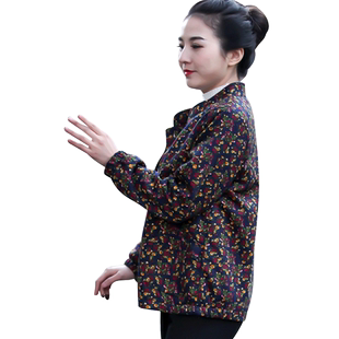 2024年胖mm老年人加肥加大码胖妈妈装宽松外套中年矮春秋长袖上衣