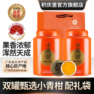 积庆里广东江门正宗新会小青柑熟普洱陈香茶叶双罐装熟茶