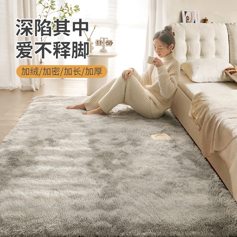 地毯卧室冬天毛毯地垫客厅2025新款高级感长绒毛厚房间秋冬床边毯