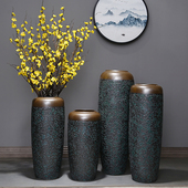 饰摆件 干花插花高大号陶瓷装 落地花瓶欧式 大花瓶客厅现代简约美式