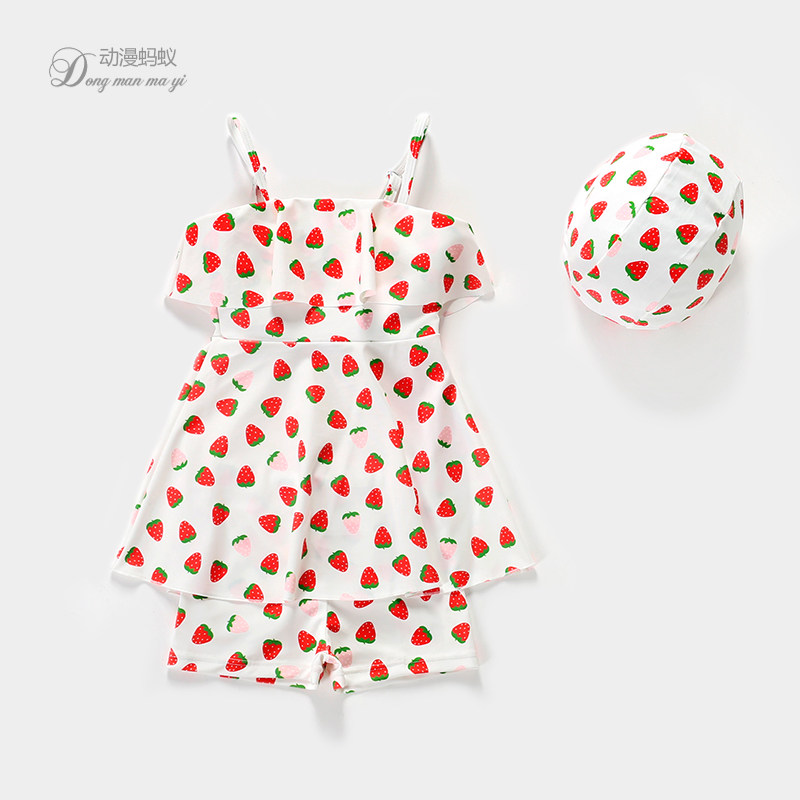 女童儿童泳衣分体中小童可爱公主女孩泳装2022新款洋气宝宝游泳衣