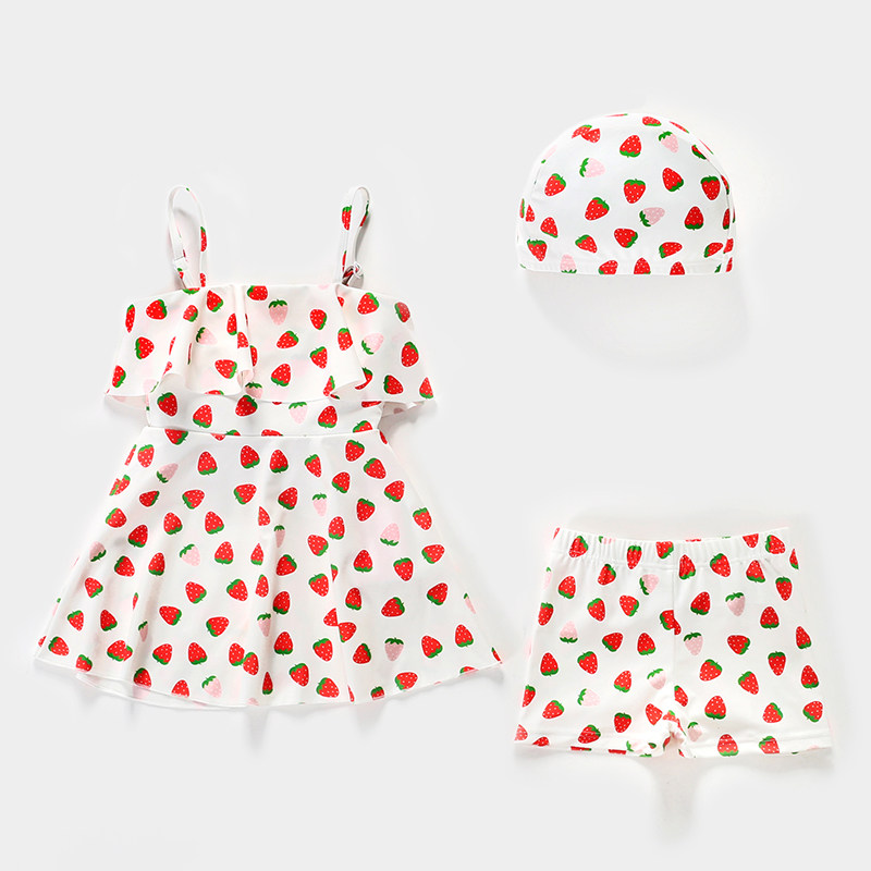 女童儿童泳衣分体中小童可爱公主女孩泳装2022新款洋气宝宝游泳衣