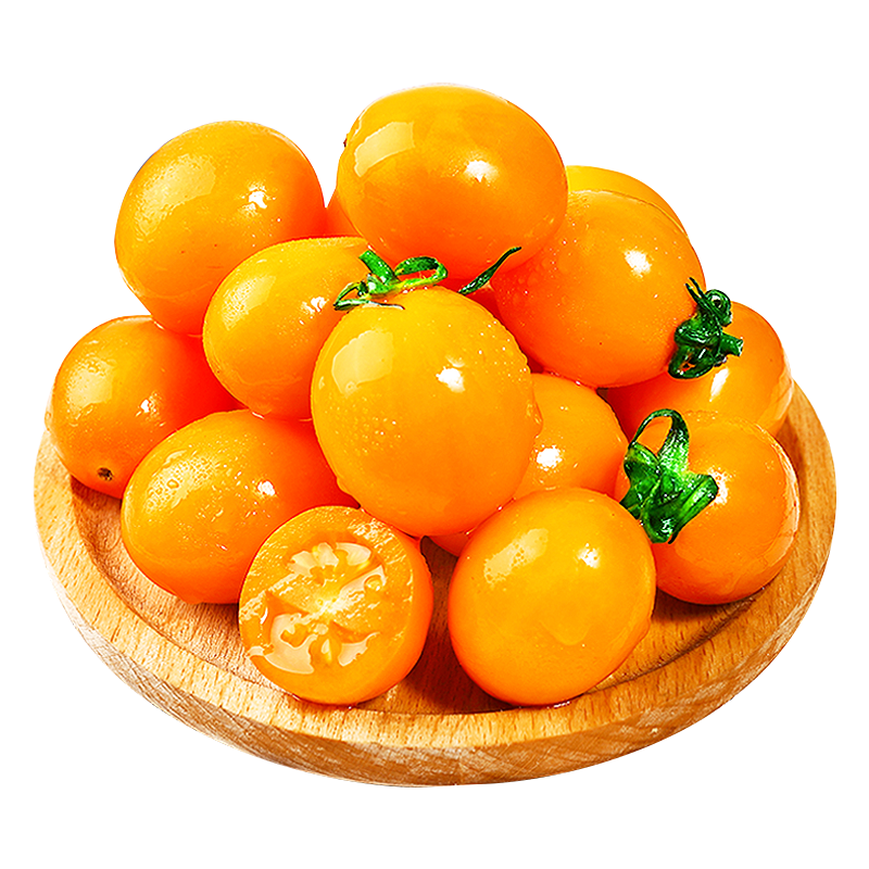 新鲜黄金圣女果5斤现摘自然熟樱桃千禧小番茄黄皮西红柿水果整箱