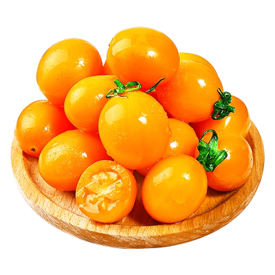 新鲜采摘！黄金圣女果！生熟两吃