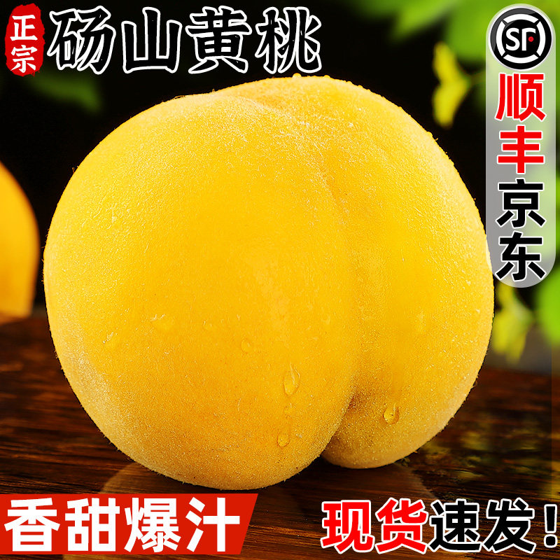 正宗砀山黄桃新鲜大桃当季现摘脆软甜蜜桃黄肉毛桃子时令水果整箱