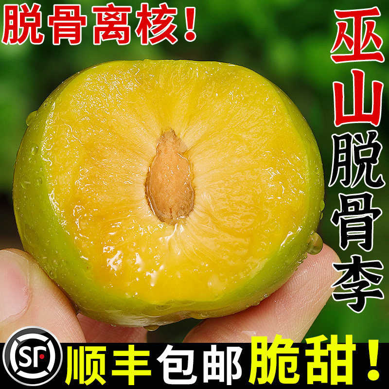 重庆巫山脆李脱骨李子5斤新鲜水果当季脆甜蜂糖青脆冰糖李子3顺丰